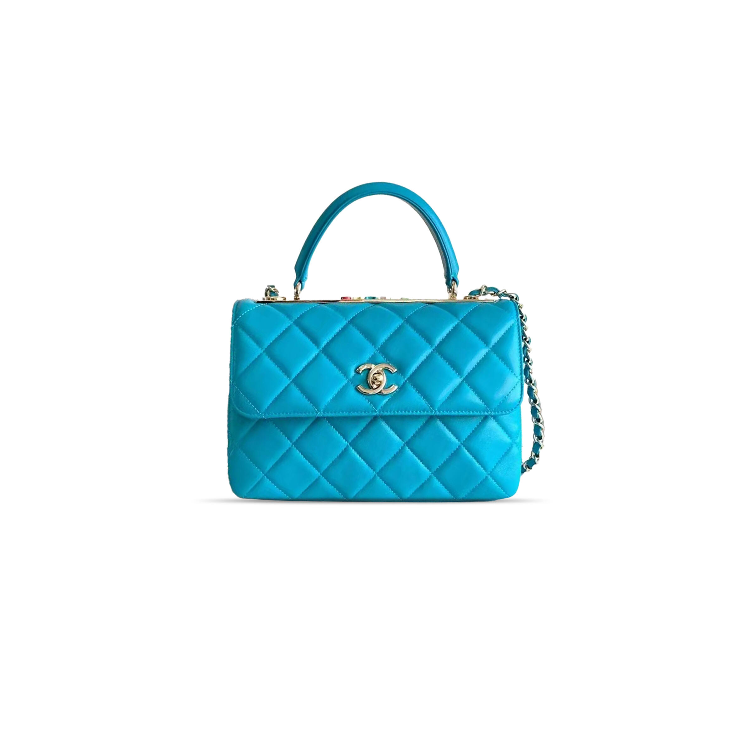 Ch**el trendy cc classic flap bag 4152761 (25*15*17cm)